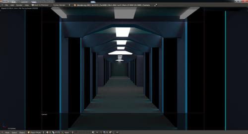 Futuristic corridor - cycles render  preview image